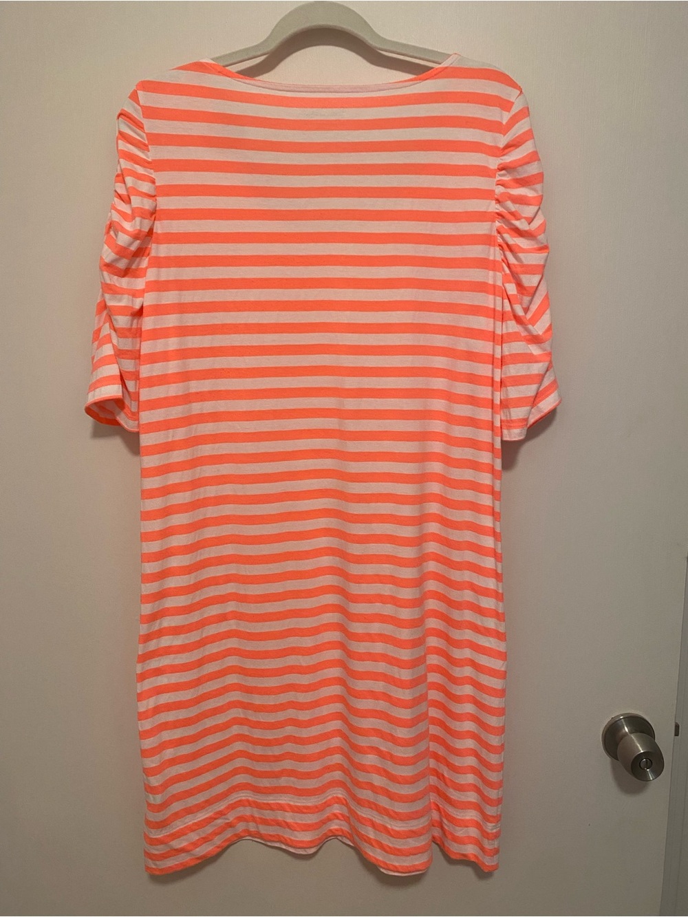 Lilly Pulitzer Orange & White Striped Kaley Dress XL - Picture 2 of 9